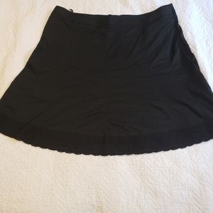 Black skirt with lace hem, plus size 22